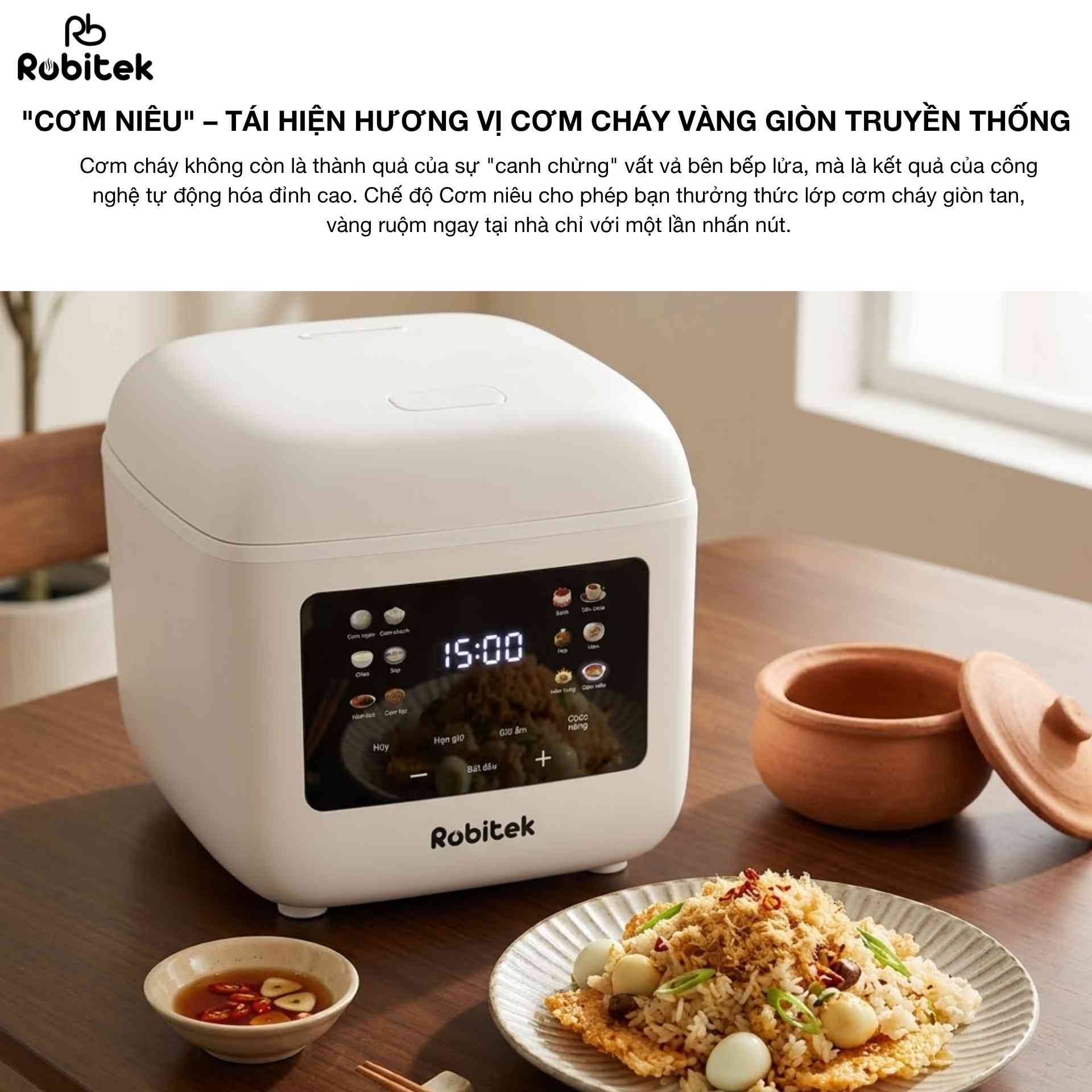 chế độ nấu cơm niêu