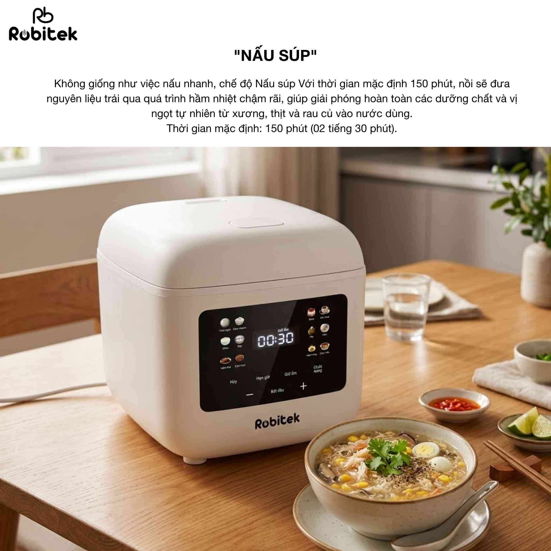 chế độ nấu súp